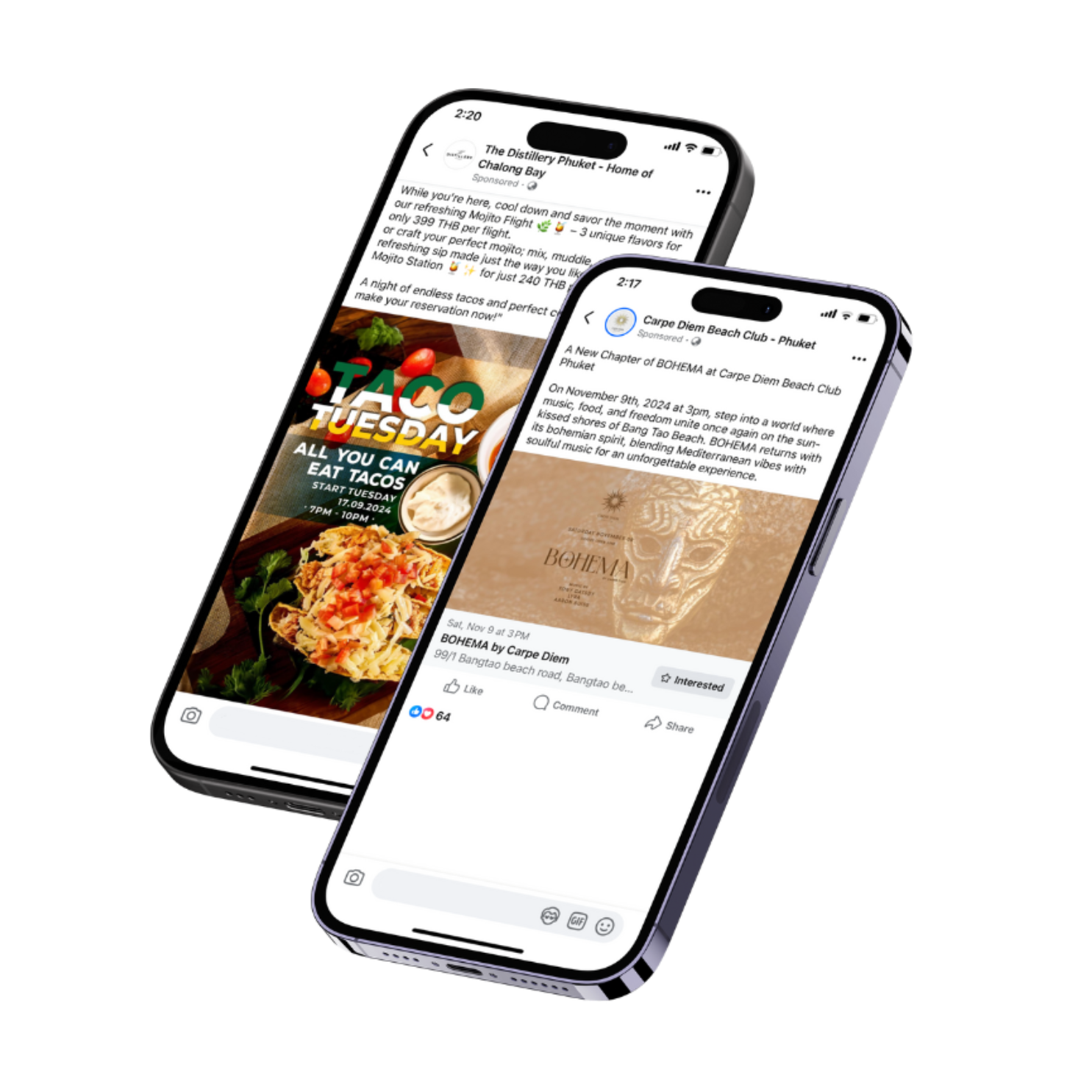 Iphone mockup facebook ads Marketing Agency