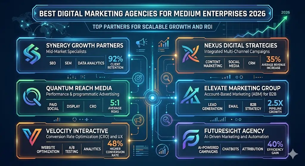 Best Digital Marketing Agencies for Medium Enterprises 2026