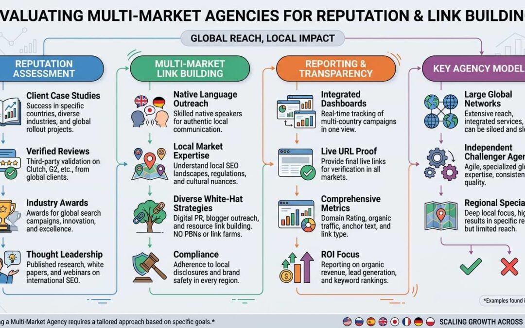 Evaluate Multi-Market Agencies for Reputation & Links
